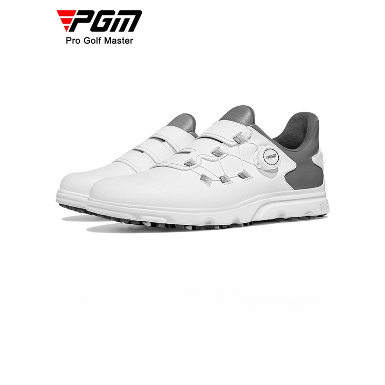 PGM 高爾夫鞋男士防滑釘旋鈕鞋帶防水超細纖維運動鞋高爾夫男鞋