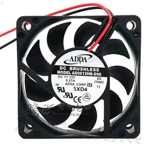 【冰峰散熱】原裝ADDA AD0612HB-D90 12V 0.27A 6CM雙滾珠變頻器散熱風扇 6015