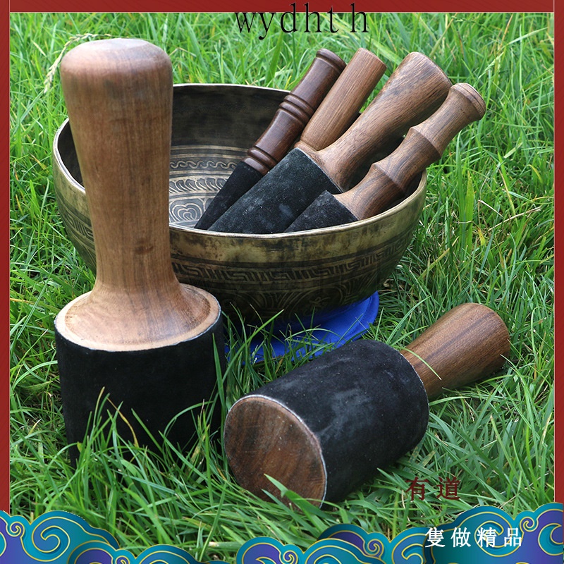 【香亦有道】 西藏 頌缽 配件 尼泊爾 手工桃木棒 裹皮 研磨棒 佛音碗 轉棒 音缽槌