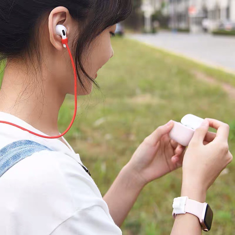 限時優惠 AirPods 耳機防丟繩 蘋果藍芽耳機 掛脖式防丟運動跑步騎車防脫落掛繩 小米/華為 vivo OPPO