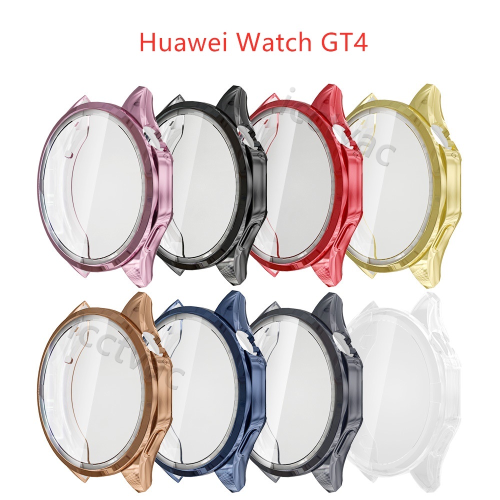適用于華為手錶 Gt4 配件 華為watch GT4 41MM 46MM 全覆蓋軟Tpu外殼