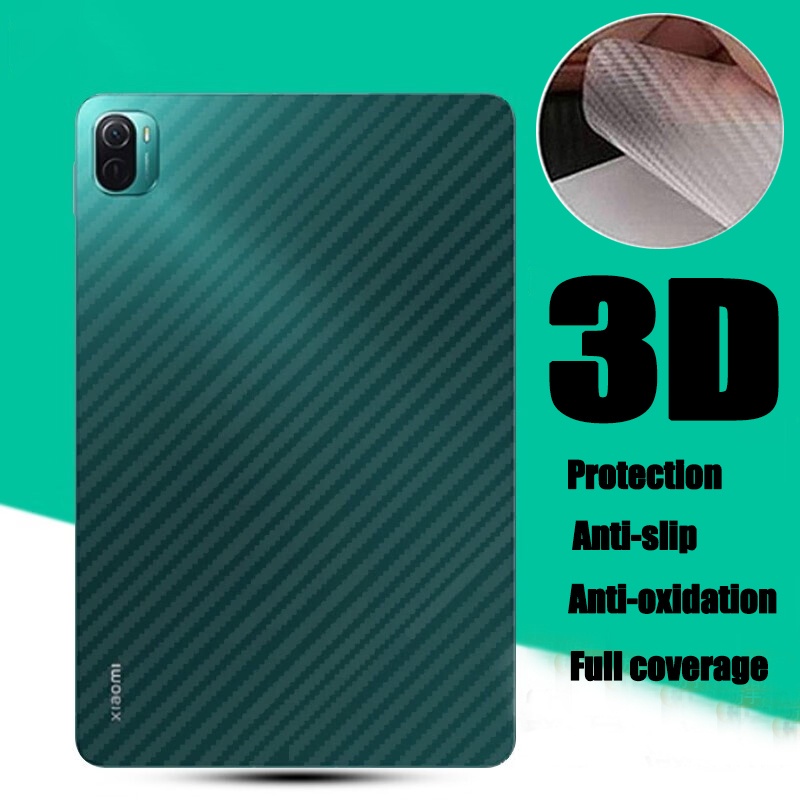XIAOMI 2 片碳纖維背面保護膜適用於小米 Pad 5/5 Pro 2021 11" 屏幕保護膜軟膜(非鋼化玻璃)
