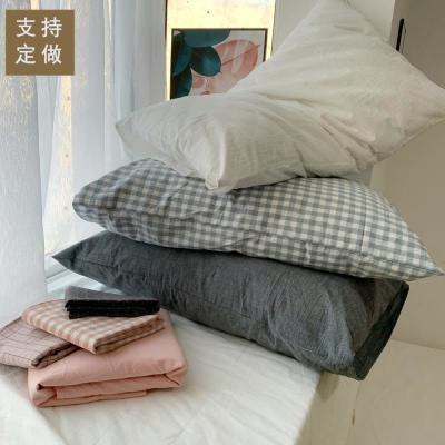 台灣公司 枕頭套定製 純棉單人枕頭套大號 50*80 適宜 60x90 家白色超大枕套 51x91 加大