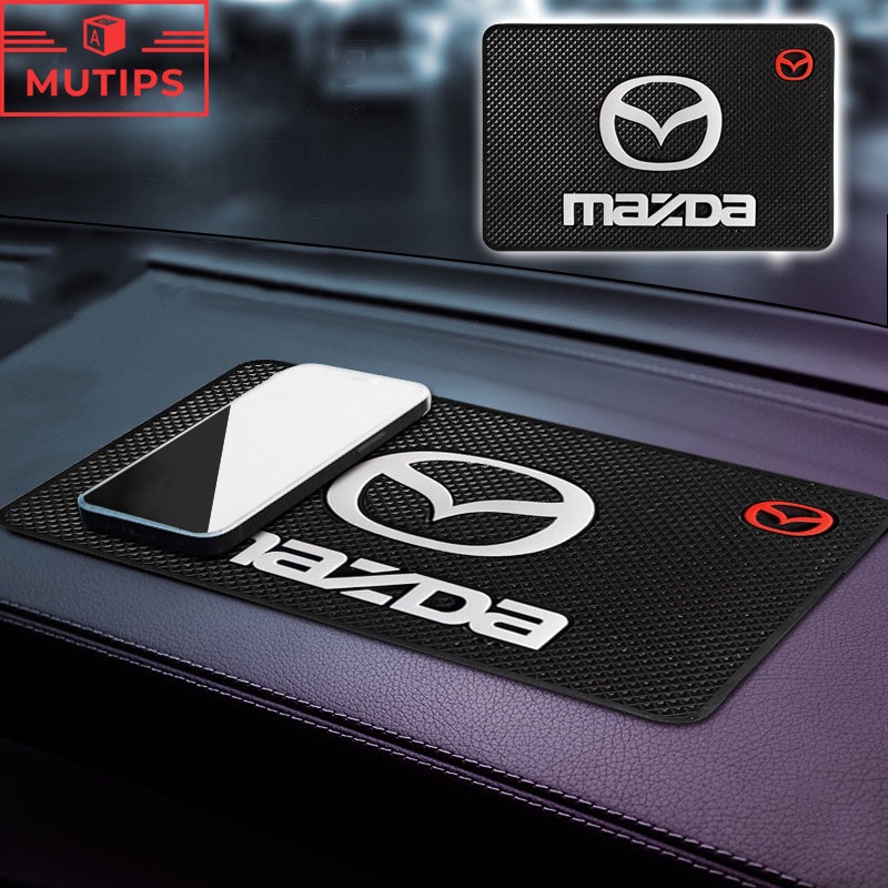 MAZDA 馬自達汽車防滑儀表板墊手機粘性支架防滑橡膠墊適用於 2 3 CX5 CX30 CX8 CX3 Mazda2