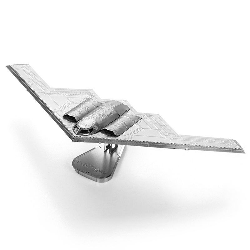 B2轟炸機3d金屬拼裝飛機模型diy手工拼圖軍事收藏