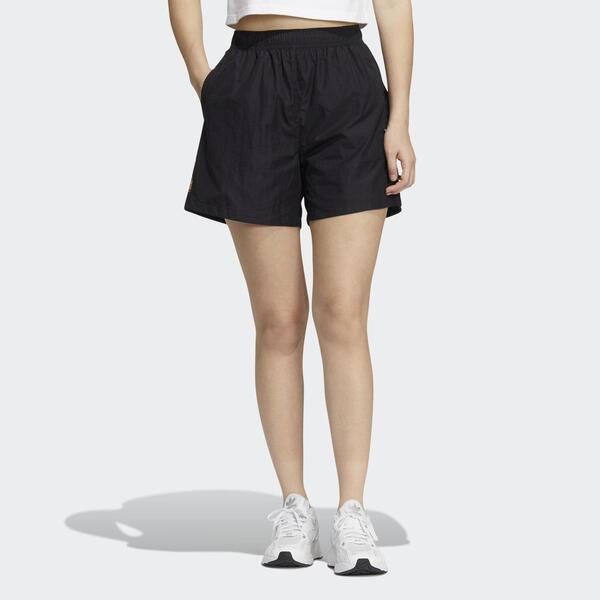 Adidas Woven Short HP0107 女 運動短褲 休閒 經典 尼龍 口袋 穿搭 國際版 黑