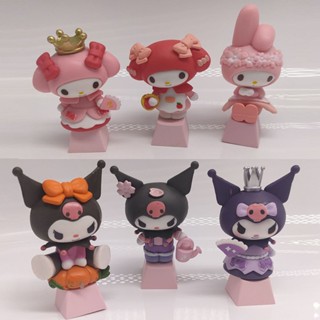 可愛kuromi Melody透明創意單人個性3D DIY定製機械鍵盤Esc鍵帽