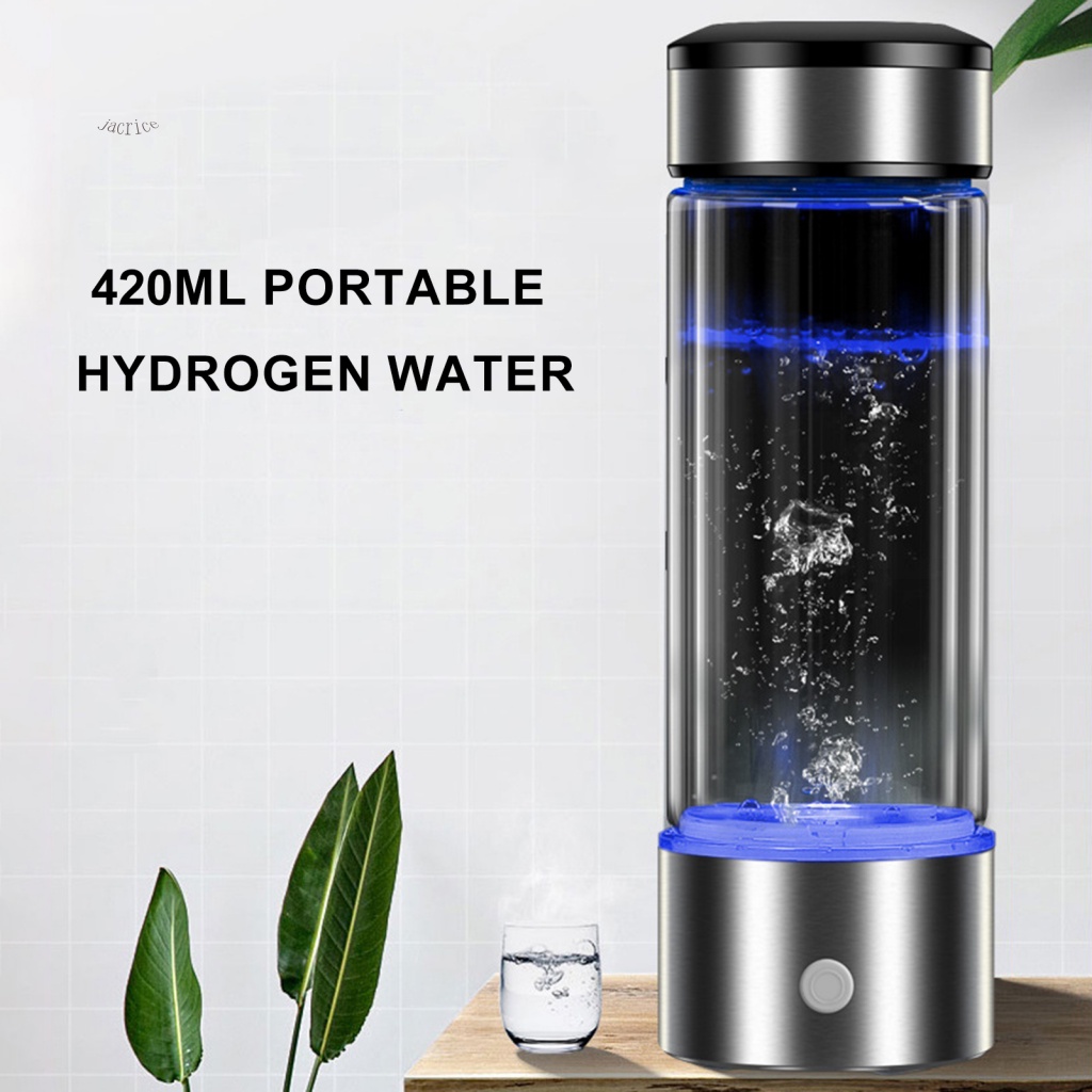 Ja 電解水益電解水杯便攜式氫水發生器瓶用於健康促進 420ml Spe Pem 技術杯
