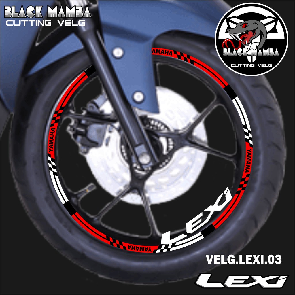 山葉 切割貼紙輪輞 LEXI STICKER LIS 列表變化輪胎/VELG YAMAHA LEXI 03