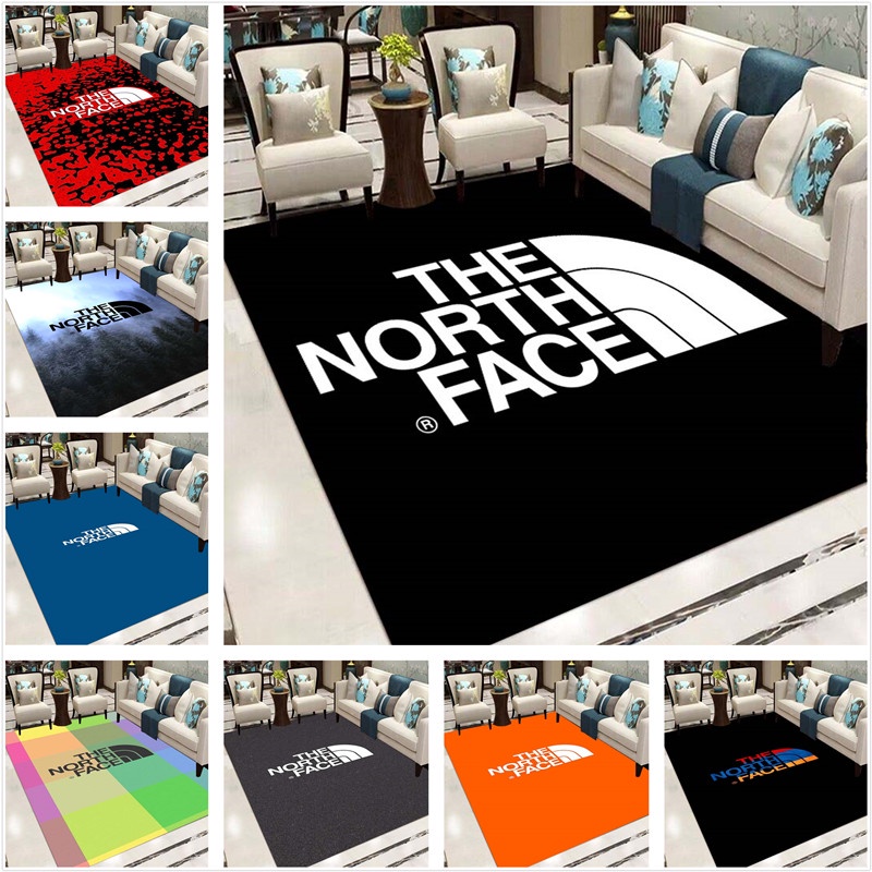 北面 時尚品牌 The North Face印花地毯客廳沙發區兒童爬行可水洗地墊吸水防滑可定制2