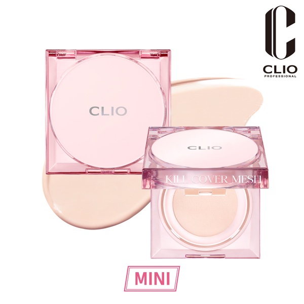 CLIO珂莉奧 玫瑰精萃亮采氣墊粉餅袖珍版  SPF 50＋， PA＋＋＋＋ （02白皙色）