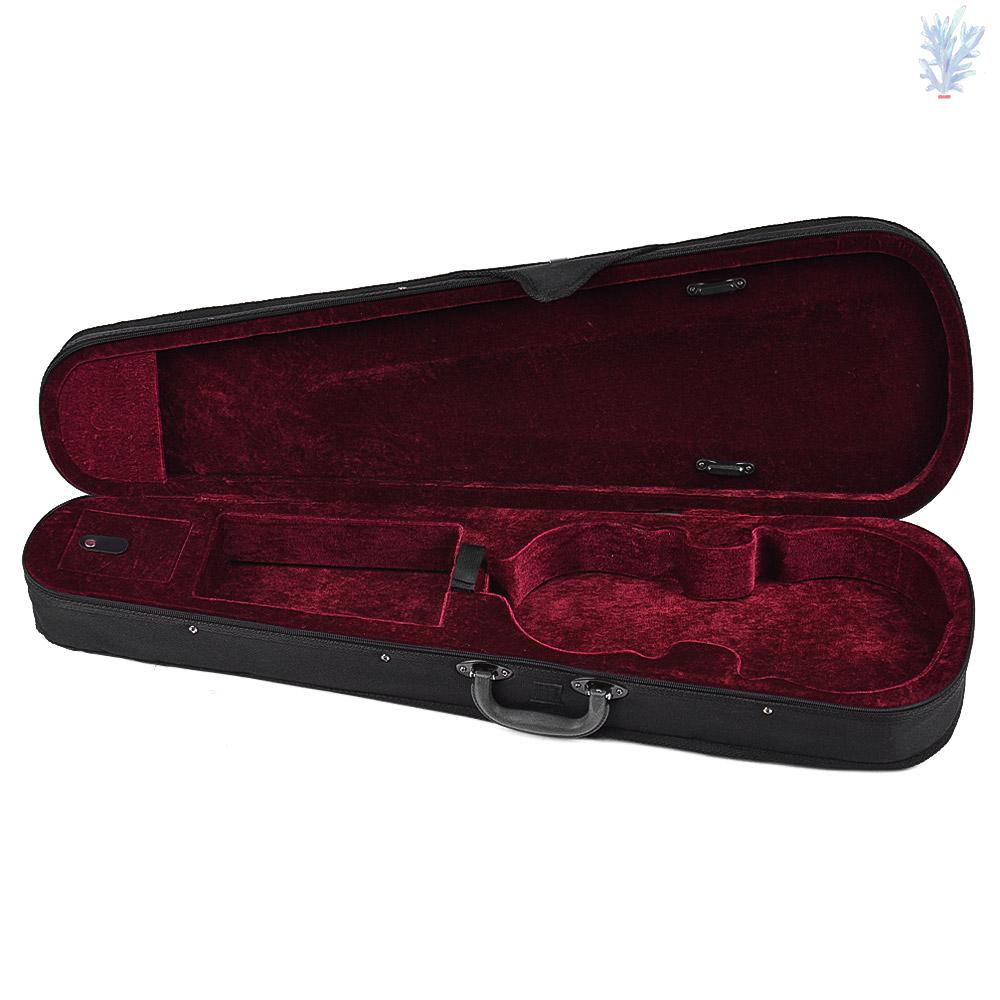 STRADIVARIUS I-professional 4/4 全尺寸小提琴三角形箱盒硬超輕帶肩帶,適用於半徑小提琴勃艮