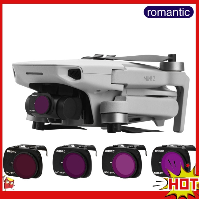 Rom 可調節濾鏡紫外線減少鏡頭保護兼容 Dji Mavic mini/mini 2/mini Se/mini 2 Se