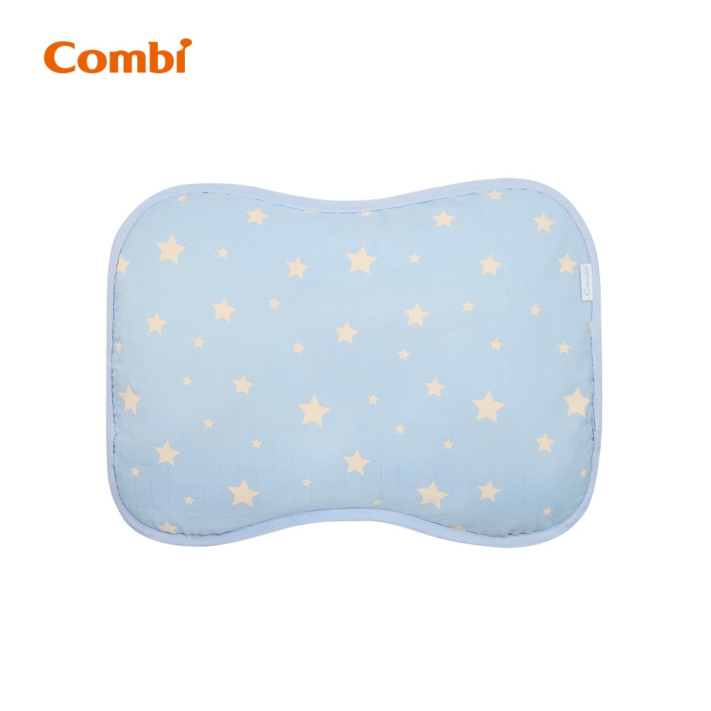 【Combi】  Ag＋PRO銀離子抗菌水洗棉枕 -護頭枕（星星藍）