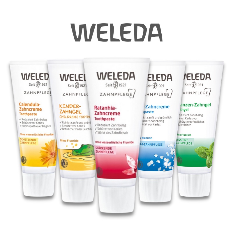 現貨🐾德國原廠 Weleda 牙膏系列 75ml 口腔 清潔 海鹽 金盞花 兒童 溫和 草本 海鹽 清新