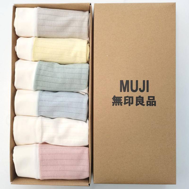 【Mol Studio】日本MUJI無印良品純棉內褲女5條裝抗菌高腰無痕簡約透氣少女三角