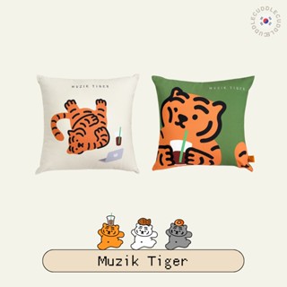 韓國文創•Muzik tiger 虎虎軟軟方型靠枕/抱枕 兩色