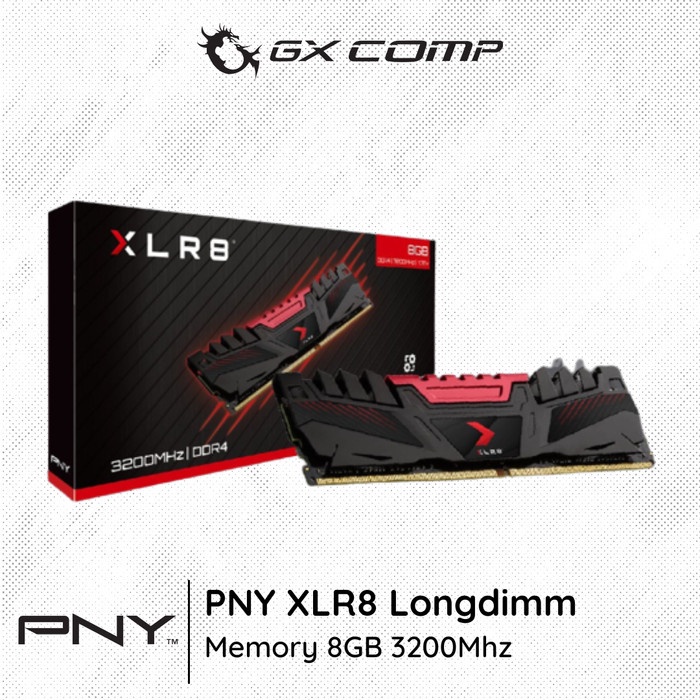 Pny XLR8 Longdimm 8GB DDR4 3200Mhz 內存 Ram 8GB PC 3200