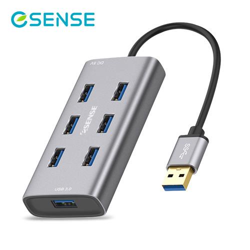 Esense逸盛 鋁合金7 Port USB3.0集線器原價699(省100)