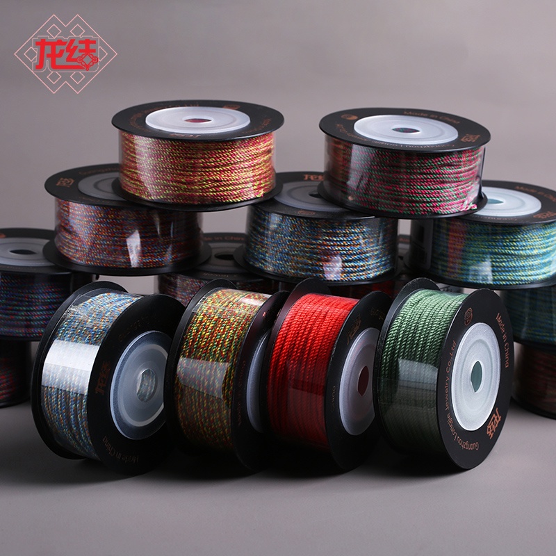 龍結藏式棉線中國結線材飾品材料編織珠寶繩34色手搓棉繩敦煌色系