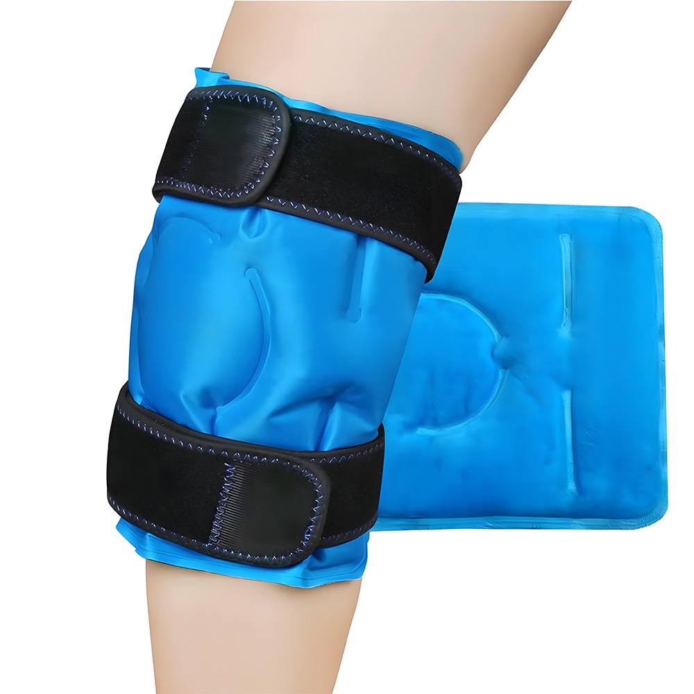 冰袋緩解膝蓋疼痛熱冷壓縮療法可重複使用凝膠冰敷膝蓋受傷腫脹膝蓋更換手術
