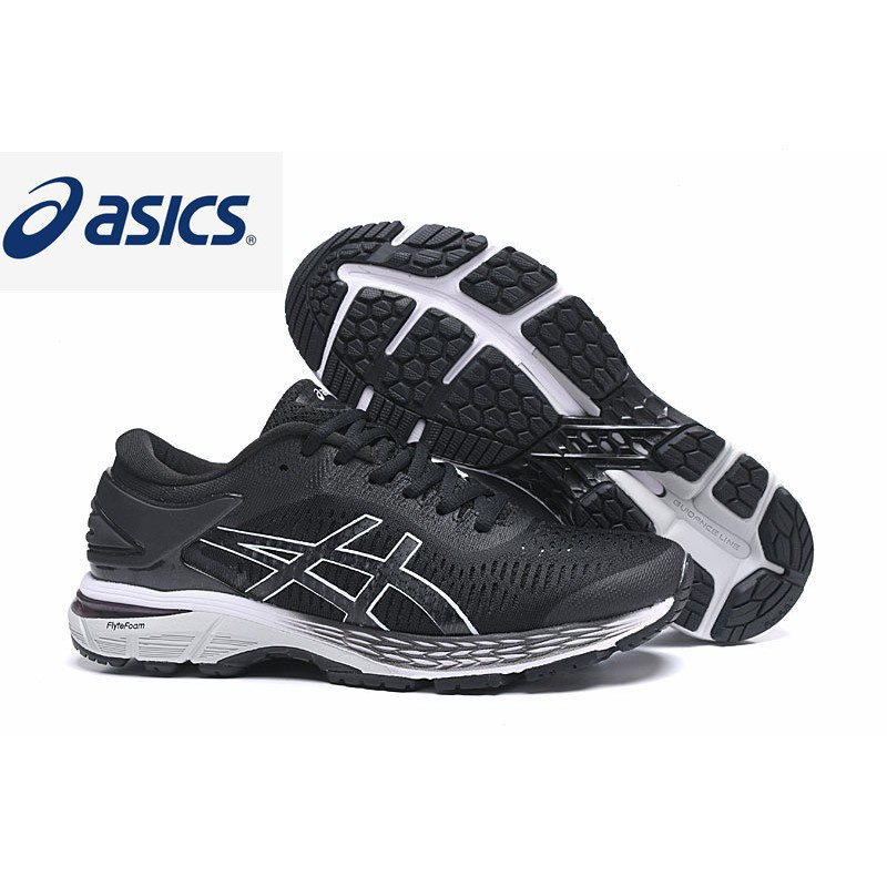 亞瑟士 Asics asics【現貨】asicsgel-Kayano 25男女穩定減震氣墊運動鞋黑白