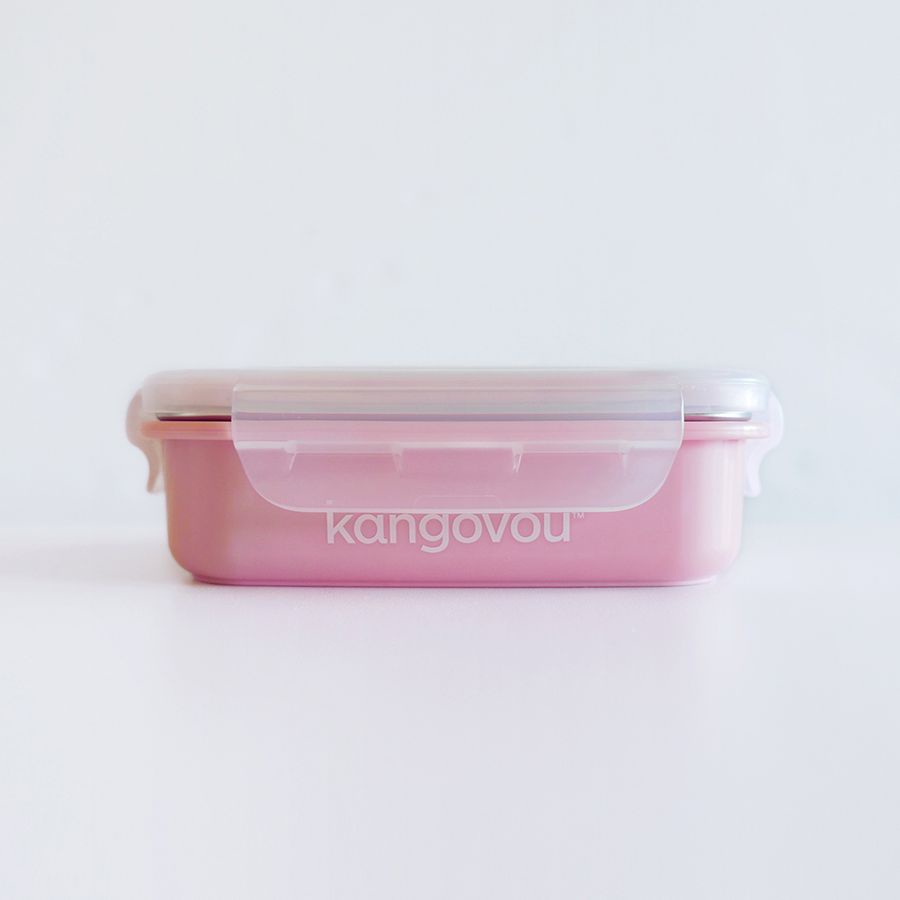 Kangovou小袋鼠寶寶餐盒/ 珊瑚粉 eslite誠品