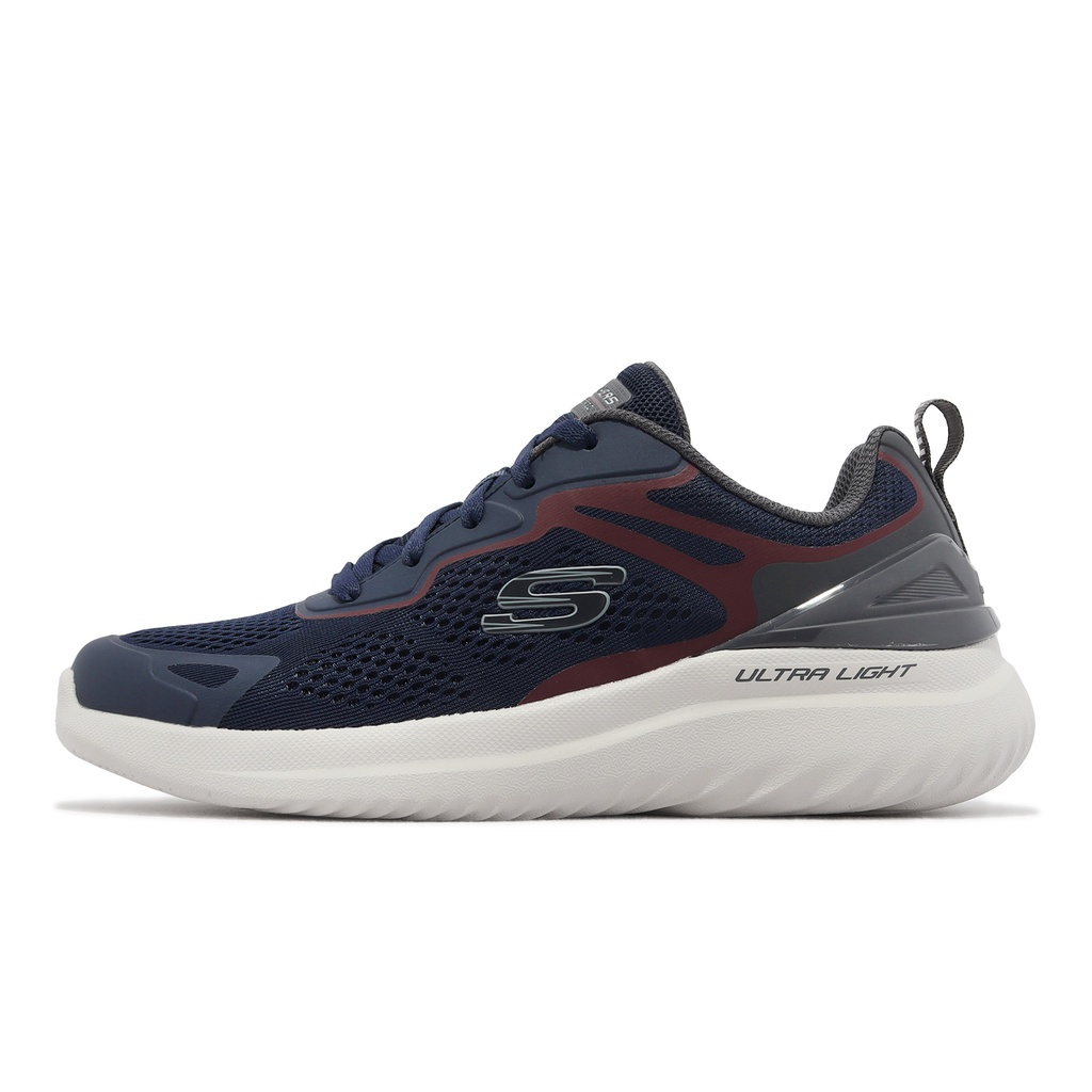 Skechers 休閒鞋 Bounder 2.0-Andal 寬楦 深藍 紅 男鞋 【ACS】 232674WNVBU