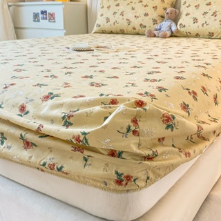 【NEW】ins風床包單件 全包圍防滑床罩 水洗棉宿舍 單雙人被單席夢思床罩