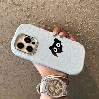 滿屏銀線條小黑貓適用蘋果15promax手機殼iphone14pro13/12矽膠xs軟殼新款 OOJ8