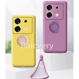 Infinix Zero 30 5G X6731 外殼多彩現代風格四角防摔軟矽膠防震手機環支架保護套