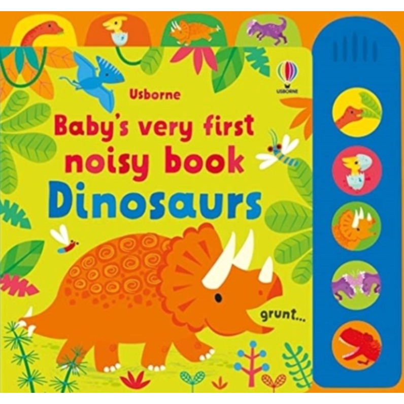 Baby's Very First Noisy Book Dinosaurs (硬頁音效書)(硬頁書)/Fiona Watt【三民網路書店】