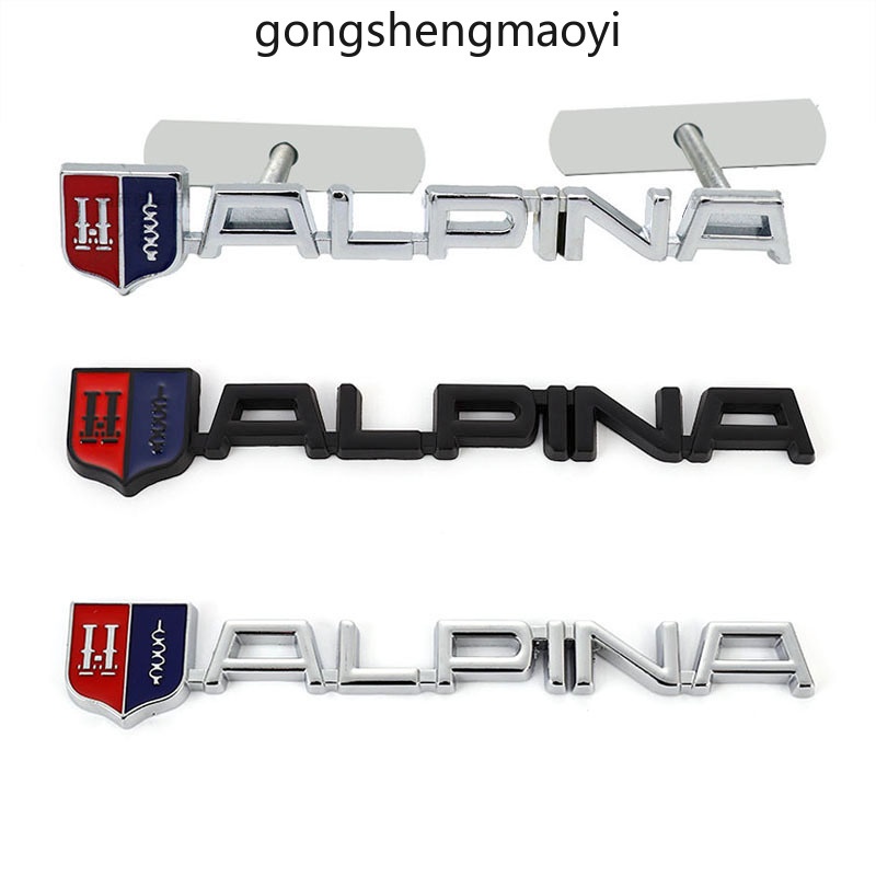 3d 金屬汽車貼紙標誌改裝前罩格柵徽章貼花適用於 Alpina M 3 5 6 X1 X3 X5 X6 Z E46 E3