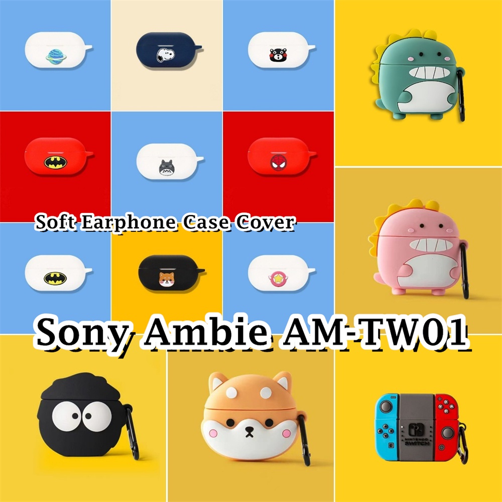 【有貨】適用於索尼 Ambie AM-TW01 Case 創意卡通系列軟矽膠耳機套外殼保護套