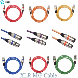 Isita XLR 電纜麥克風供應 3m 5m 10m 音頻電纜音頻信號線屏蔽電纜用於混音器麥克風佳能插頭音頻電纜