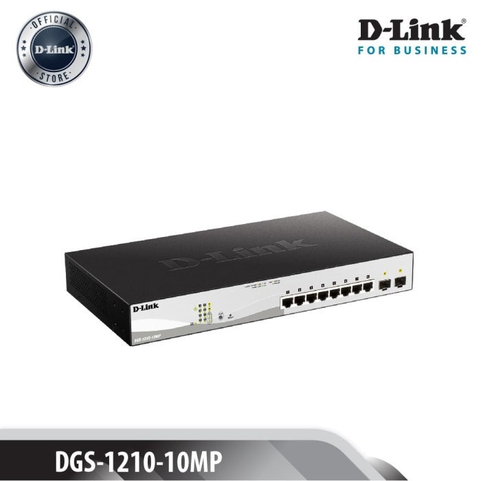 D-link DGS-1210-10MP 8口千兆智能網管PoESwitch