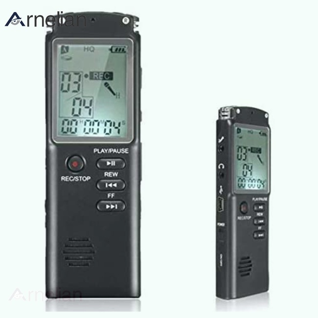 Arnelian 專業數字音頻錄音機實時顯示電話錄音 Mp3 播放器用於講座會議