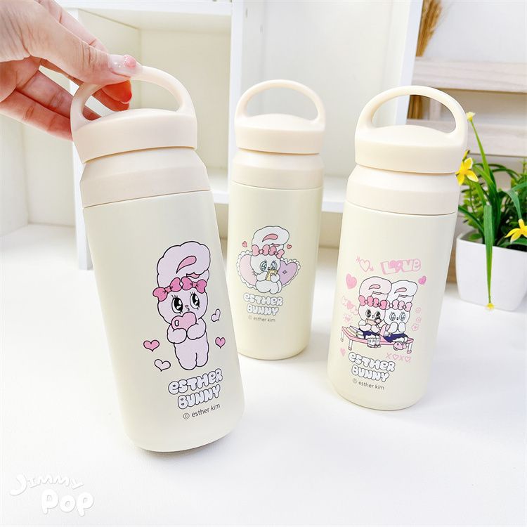 艾絲樂小兔Esther Bunny 保温瓶 ｜JimmyPop 不鏽鋼水壺 350ml 旅行戶外隨身水杯