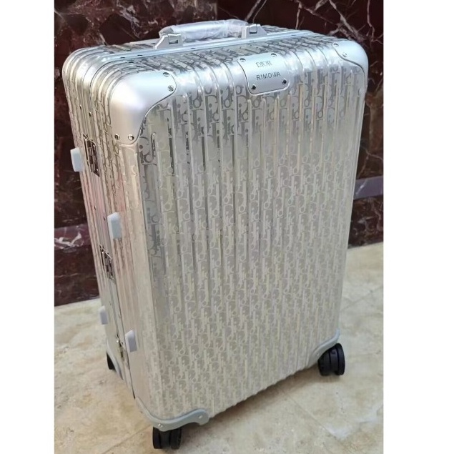 RIMOWA日默瓦同款 DIOR x RIMOWA聯名款 30寸銀色 行李箱 託運箱 大型行李箱 鋁鎂合金行李箱