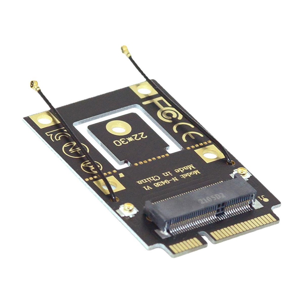 EP-015 M.2轉MINI PCIE WIFI網卡轉接卡帶雙天線轉接卡、轉接線CY