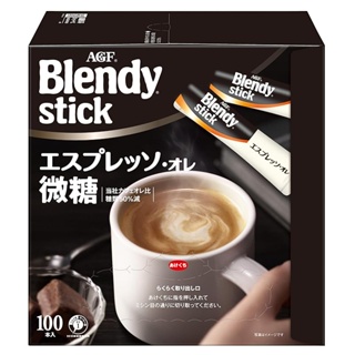 [日本直送]AGF Blendy Stick Espresso Olé 咖啡棒，细砂糖 100 条 [咖啡棒] [细砂糖