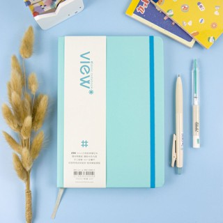 綠的25K眼色View up精裝方格筆記本/ 青瓦藍 eslite誠品