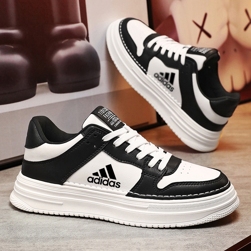 Kasut Sport Lelaki 男士皮鞋黑色皮鞋男士透氣鞋超白休閒鞋男網球運動鞋