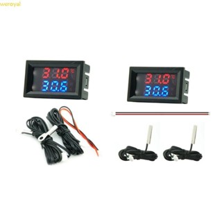 Weroyal 雙顯示 LED 數字溫度控制器溫度傳感器電壓表