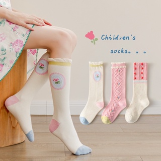 兒童襪子秋季可愛寶寶襪子卡通女童襪子春秋款中筒襪