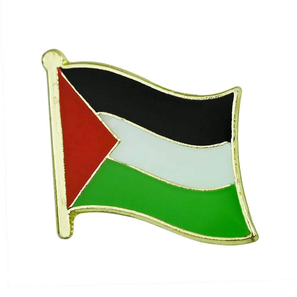 1 件巴勒斯坦國家金屬徽章 PSE 耶路撒冷國旗翻領胸針國慶胸針