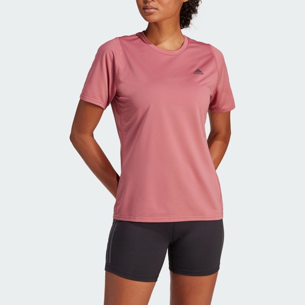 Adidas RI 3B TEE HR9887 女 短袖 上衣 T恤 運動 慢跑 訓練 吸濕 排汗 愛迪達 玫瑰粉