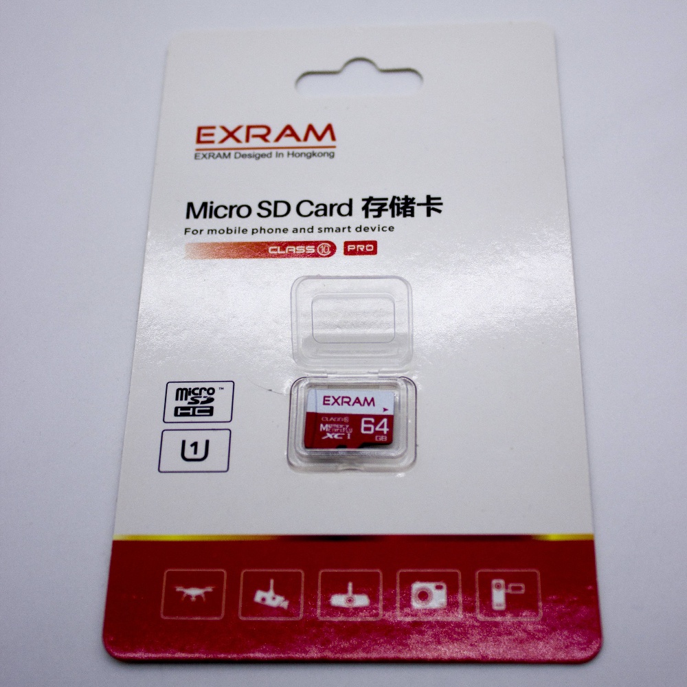 Exram 正品 128GB 64GB Micro SD 卡 Class 10 高速,用於監控、攝像頭、行車記錄儀 -