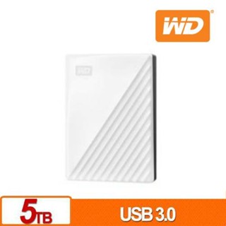 WD 威騰 My Passport 5TB(白) 2.5吋行動硬碟原價4500(省610)