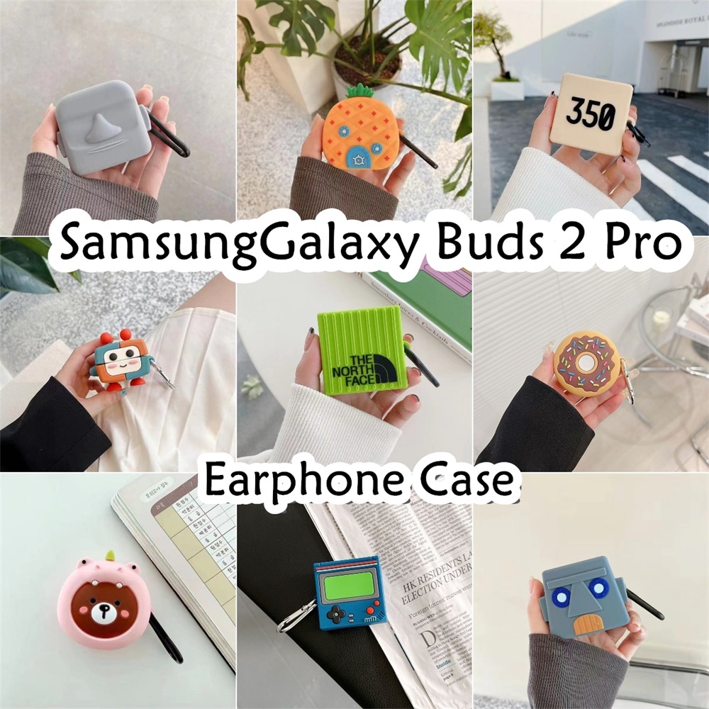 SAMSUNG 【imamura】適用於三星 Galaxy Buds 2 Pro 保護套創意立體圖案軟矽膠耳機套保護套